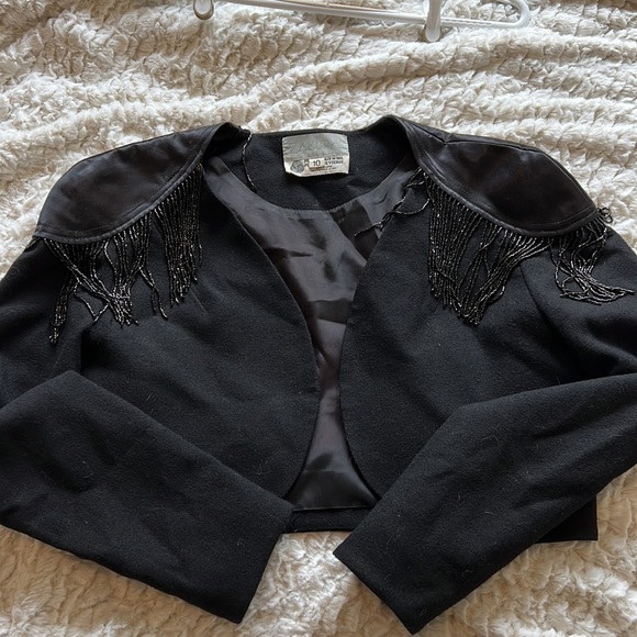 Zakura black cocktail dress. Pure virgin wool that drape’s beautifully - Picture 6 of 7